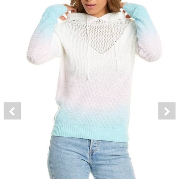 Design History Ombré Knit Sweater White and Blue and Pink - XS - Picture 2 of 4